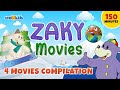 Zaky  friends movies compilation  150 minutes  4 islamic kids movies