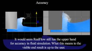 Maya nParticles VS RealFlow in liquid simulations