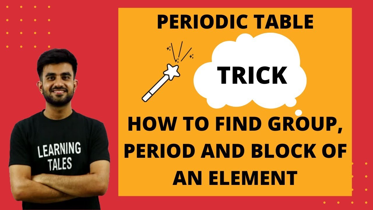 TRICK to find period, group and block of an element | Periodic Table ...