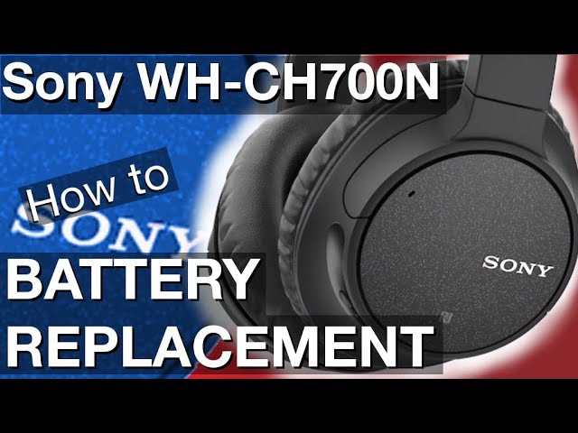 Battery Replacement on Sony Headphones WH-CH700N (How to DIY) - YouTube