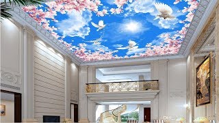 ديكورات اسقف ثري دي رووووعة  ورق سقف ثلاثي الابعاد3 d ceilings