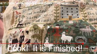 THE “?”…“HOW DO YOU MAGNIFY NEEDLEWORK”...THE “ANSWER” from COUNTRY STITCHERS … CSV222