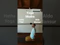 Yoga Mudra - Hatha Yoga ►Aldo Mansur◄