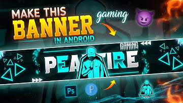 Make This Professional Gaming Banner🔥On Android || 3B EDITZ ||Gaming Banner Keise Banaye