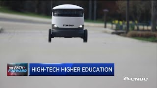 How some colleges are using robots to reduce Covid-19 risk