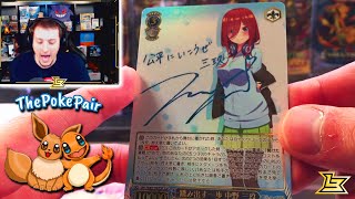 Pulling a $500 Signature Art from Weiss Schwarz (Weiss Schwarz Anime Trading Cards Opening)