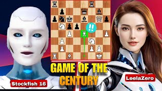 Stockfish PLAYED GAME OF THE CENTURY By Sacrificing His Rook Against LeelaZero | Chess Strategy | AI