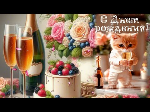 С Днем рождения! Красивая открытка для прекрасной женщины! Бесподобная музыка Сепгея Чекалина