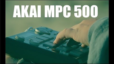 AKAI Mpc 500 Making a beat on the Beach lofi bap