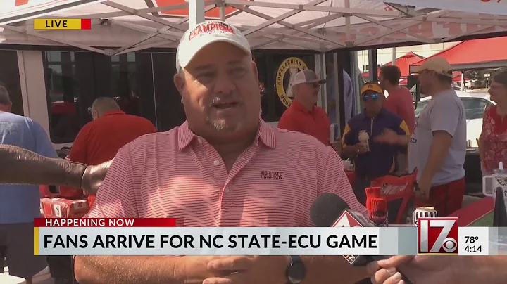 Fans tailgating ahead of NC State-ECU football opener