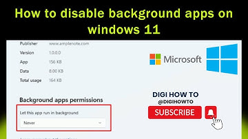 How to Disable Background Apps on Windows 11 | Digi How To