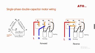 single phase motor forward and reverse wiring