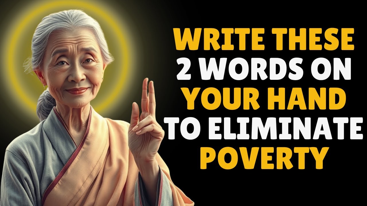 Goodbye Poverty ✋ Write This and Attract Money Forever | Buddhist Wisdom on Abundance | Buddhism