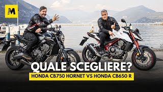 Honda CB750 Hornet VS Honda CB650 R: meglio 2 o 4 cilindri?