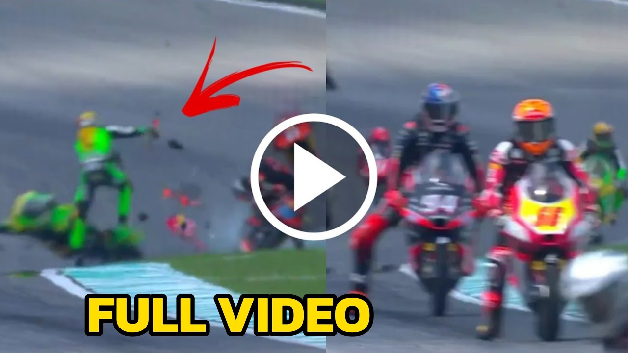 Moto3 Sepang Crash 2025 | Jose Antontio Rueda and Noah Dettwiler crash ...