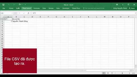 Cách xuất file CSV Unicode UTF8 không lỗi dấu Tiếng Việt bằng Excel