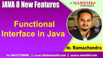 Java 8 Features Tutorials | Functional Interface in Java | Core Java Tutorials  | By Mr.Ramachandra