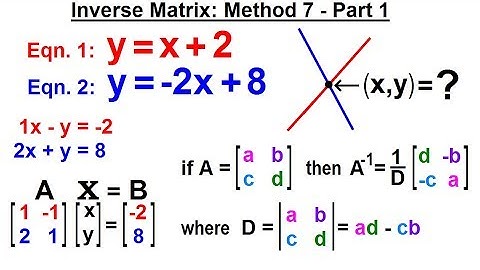 Algebra - Ch. 34: Solving System of Linear Equations (12 of 31) Inverse Matrix: Method 7: Part 1