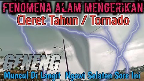 Detik Detik Muncul Nya CLERET TAHUN DI Atas Langit Geneng Ngawi jatim