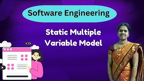 Static multiple variable model in software engineering || software engineering in telugu