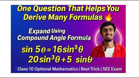 Class 10 optional mathematics trigonometric ratio of multiple angle Ex 5 .3 15 c long question #see