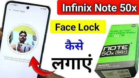 Infinix Note 50x 5g face lock setting / Infinix me face unlock kaise lagaen / Infinix Note 50x 5g