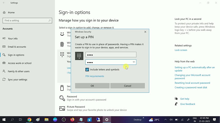 Lỗi your account requires a windows hello pin năm 2024