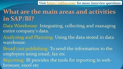 SAP BIBW Interview Questions and Answers for freshers and experienced– Part 1