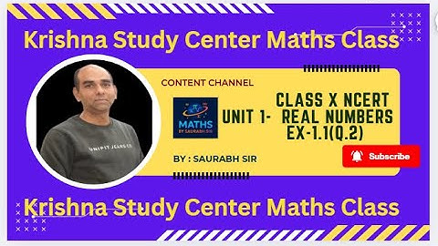 Class X NCERT Unit 1-  Real Numbers Ex-1.1(Q.2) #maths #realnumbers #exercise #basic #class10