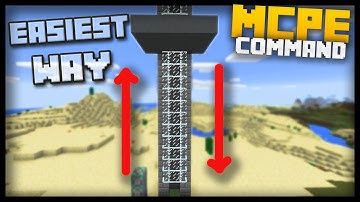 MCPE - How to Make Working CUSTOMIZABLE ELEVATORS with Command Blocks
