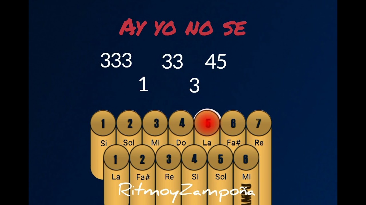 Ay yo no se- Río Bravo- tutorial en zampoña 