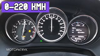 2016 Mazda 6 III 2.5 192KM acceleration 0-100 0-200 0-220 kmh 0-60 mph przyspieszenie SkyActiv-G AT