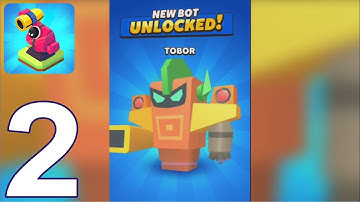 Marge Tower Bots - Gameplay Walkthrough Part 2 - Tobor Level 6-9  (iOS, Android)