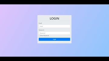 Make a simple login form using HTML, CSS, Bootstrap and JavaScript ( With Show Password checkbox )