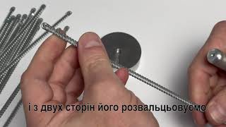 Встановлюємо на спіральні корсетні кістки 5 мм наконечники, за допомогою матриці PM-0125