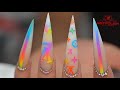 HOW TO LOUIS VUITTON NAIL TUTORIAL I NOTPOLISH I ACRYLICS ART I 2020 NAIL TREND I LONG NAIL