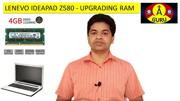 RAM Upgradation of Lenovo Ideapad Z580 Laptop