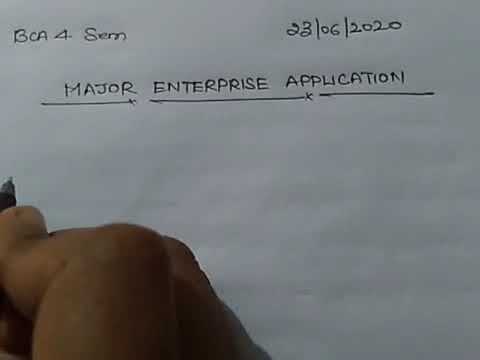 MAJOR ENTERPRISE APPLICATION