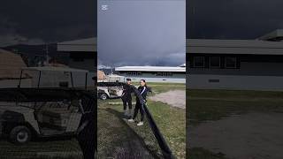 coaches put us to work with this net #shorts #softball #fyp #work #highschool #girls