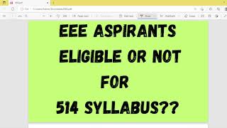 EEE ASPIRANTS eligible or not for 514 syllabus?? #tnpscae #tnpscctse #tnpscae2026 #eee#514 syllabus  screenshot 3