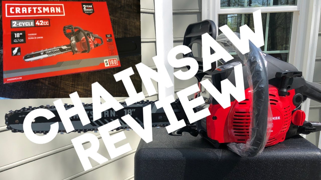 CRAFTSMAN CHAINSAW REVIEW | CRAFTSMAN S180 18-in 42-cc Gas Chainsaw