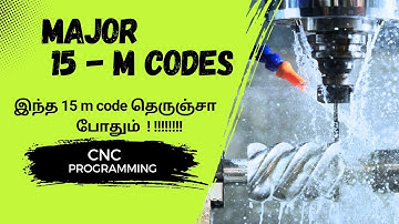cnc m code explained in tamil | cnc programming tutorial tamil | m code | important m codes for vmc