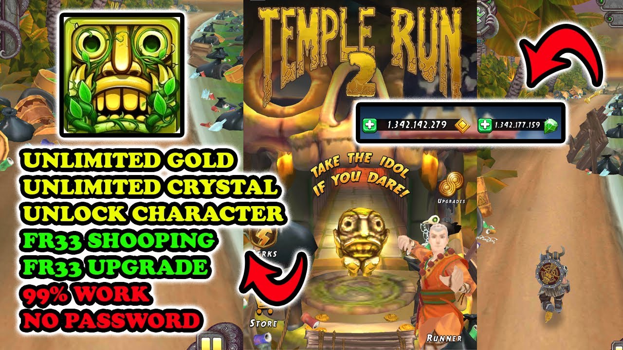 Download Temple Run 2 mod apk terbaru 2023 - Unlimited Gold & Crystal