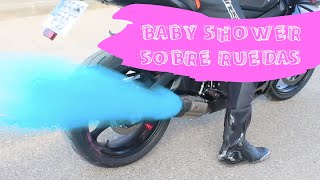 Baby Shower con tu moto y Polvos de colores Holi