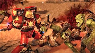 1 BLOOD ANGEL vs ARMY OF ORKS! - Warhammer 40K: Space Marine, Hab Center Assault (1-5 waves)