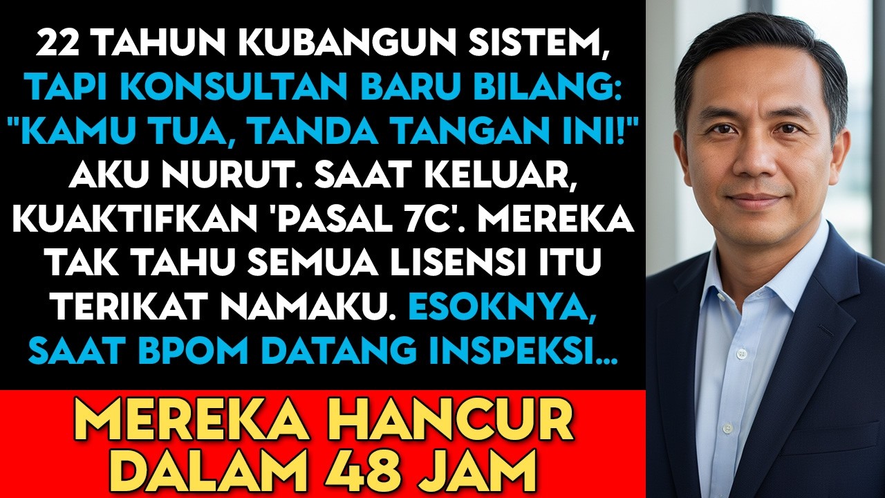 22 Tahun Mengabdi, Aku Diganti Anak Baru. Mereka Tak Tahu Aku Punya 'Pasal 7C'...