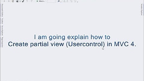 MVC Partial View (Usercontrol)