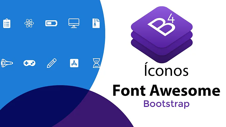 Bootstrap 4 - Font Awesome icons