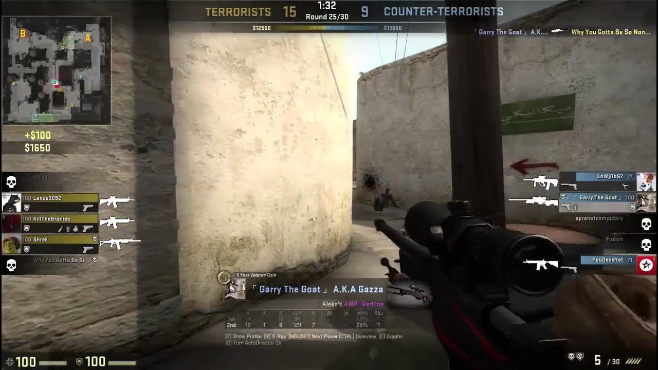 CSGO Dust 2: Top Mid 4k - YouTube