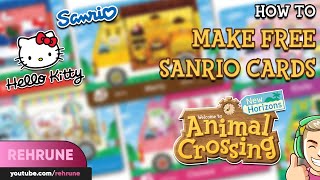 *SANRIO* HOW TO MAKE YOUR OWN AMIIBO CARDS - LATEST/UPDATED (ANIMAL CROSSING: NEW HORIZONS)